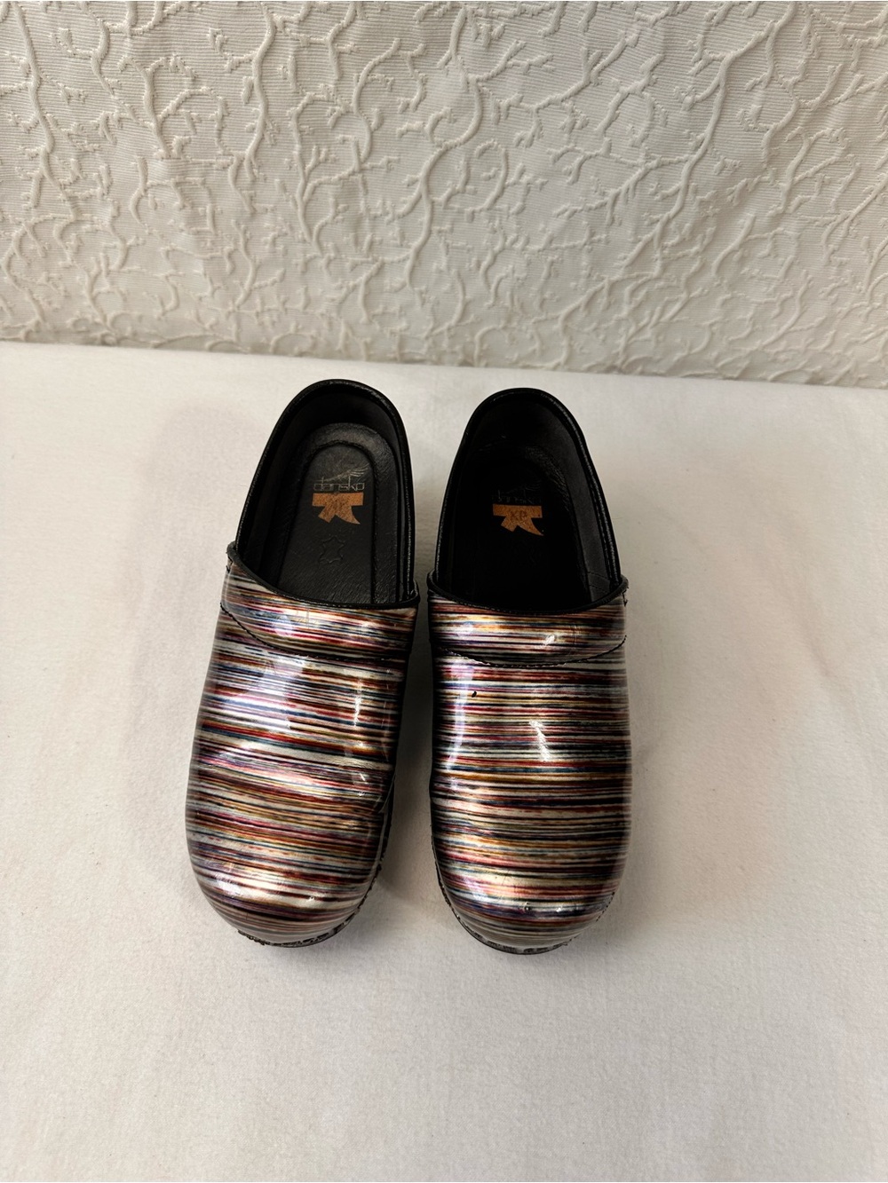 Dansko Women's Clogs Size 39 8.5 Professional Shoes Multicolor Leather Comfort 2